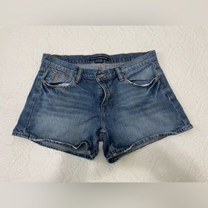 Polo Ralph Lauren Shorts Womens 8 Blue Jean Denim Pony Embroidered Vintage